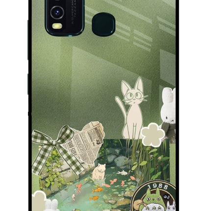Aesthetic anime Vivo Y30/Y50 Glass Case