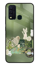 Aesthetic anime Vivo Y30/Y50 Glass Case