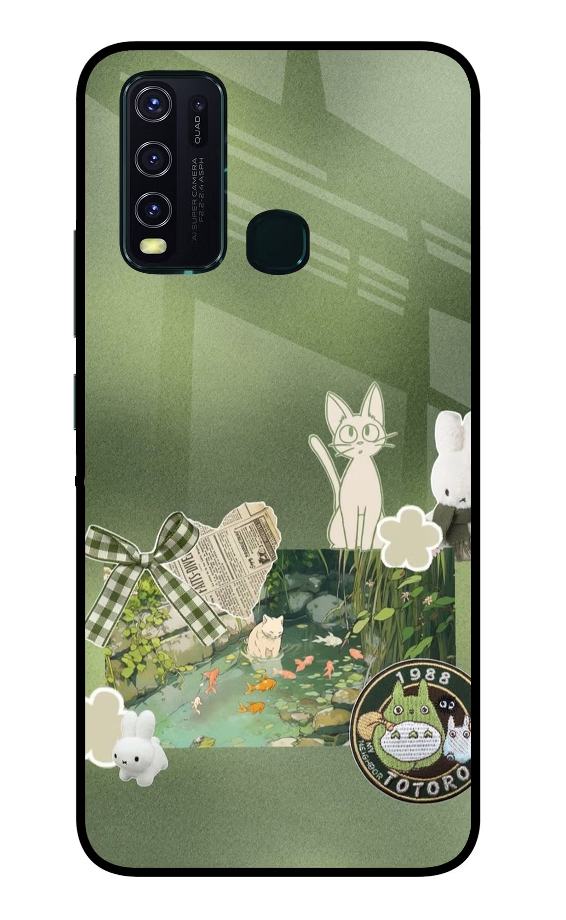 Aesthetic anime Vivo Y30/Y50 Glass Case