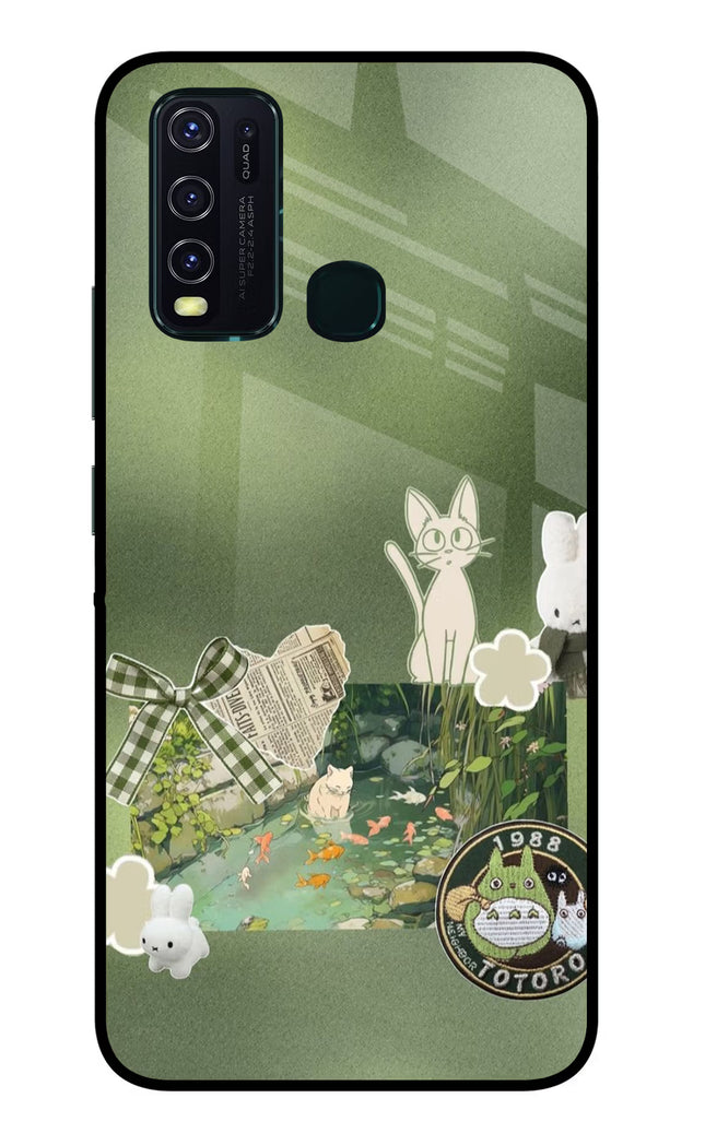 Aesthetic anime Vivo Y30/Y50 Glass Case