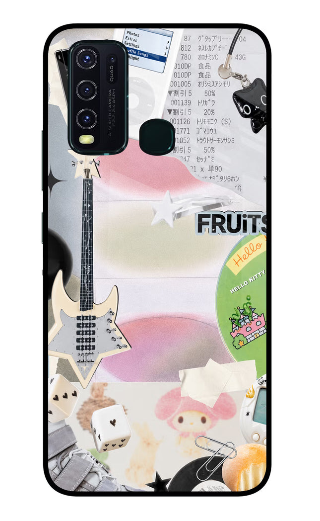 Softcore case Vivo Y30/Y50 Glass Case
