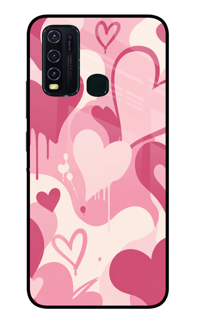 Hearty case Vivo Y30/Y50 Glass Case