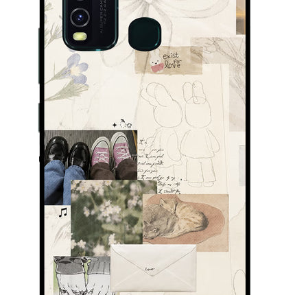 Soft Aesthetic Vivo Y30/Y50 Glass Case