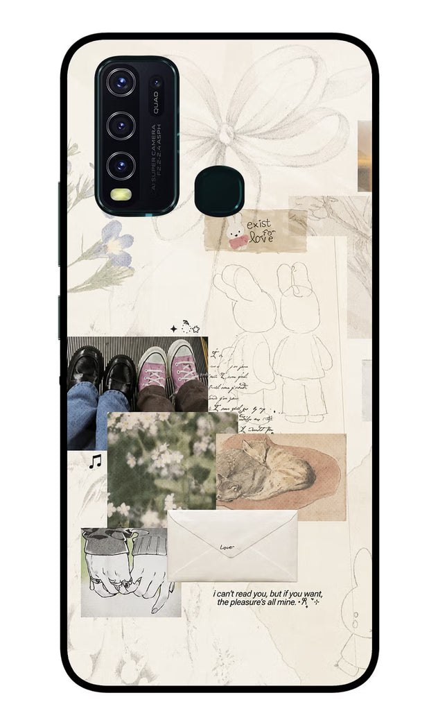 Soft Aesthetic Vivo Y30/Y50 Glass Case