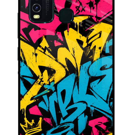 Graffiti Vibe Vivo Y30/Y50 Glass Case