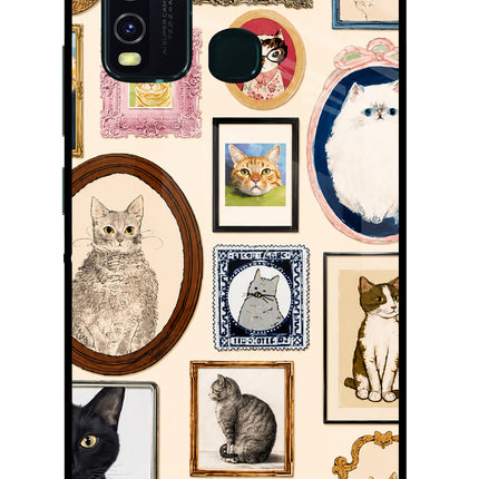 Mirror Cats Vivo Y30/Y50 Glass Case