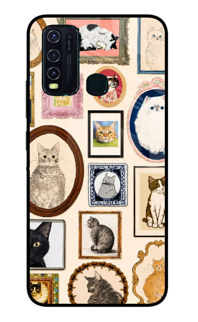 Mirror Cats Vivo Y30/Y50 Glass Case