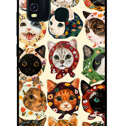 Cool Cat Vivo Y30/Y50 Glass Case