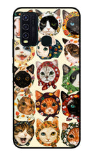 Cool Cat Vivo Y30/Y50 Glass Case