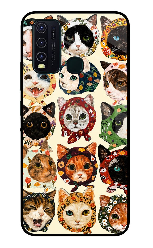 Cool Cat Vivo Y30/Y50 Glass Case