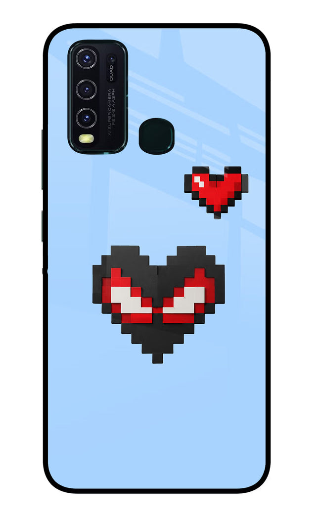 Peter Heart Vivo Y30/Y50 Glass Case