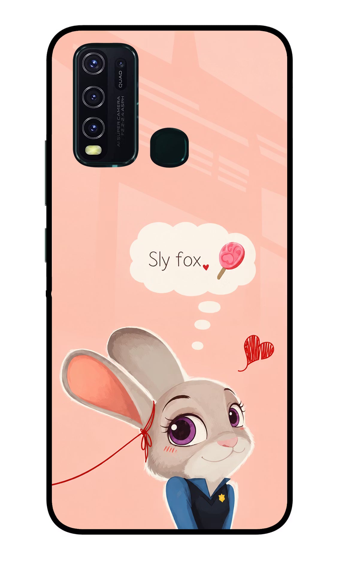 Judy Charm Vivo Y30/Y50 Glass Case