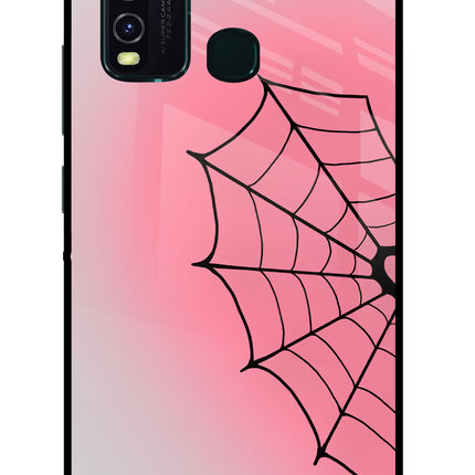 Pink Web Vivo Y30/Y50 Glass Case