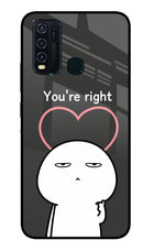 You're Right Vivo Y30/Y50 Glass Case