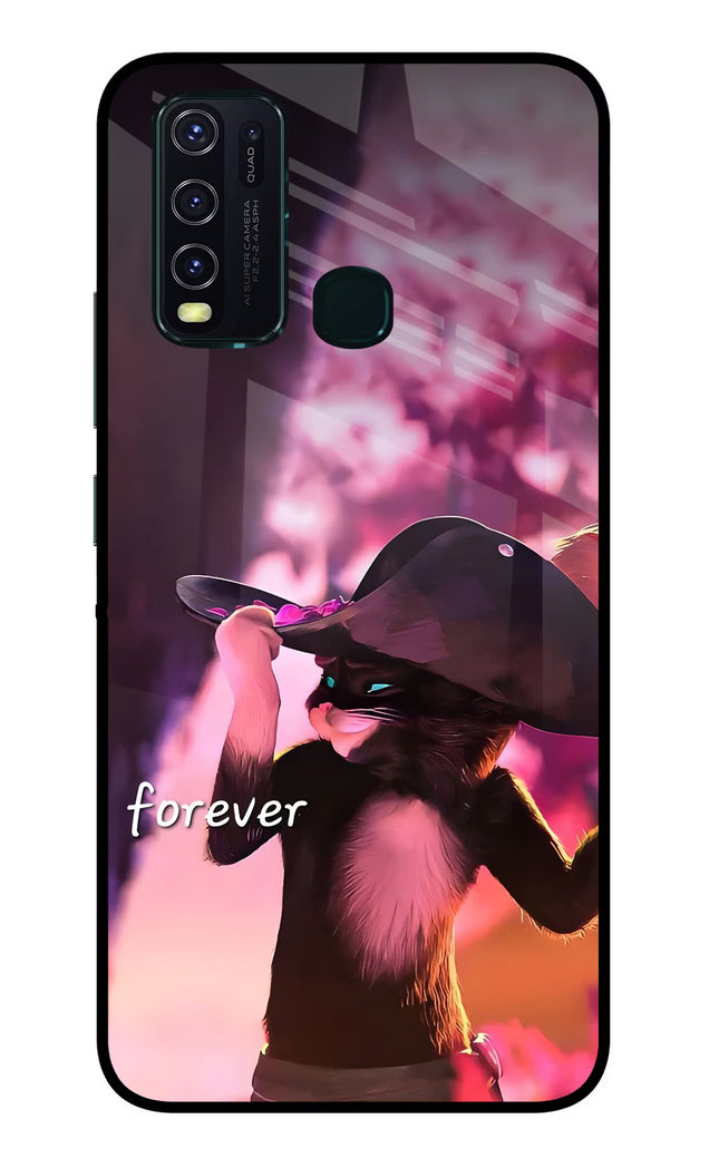 Forever Cat Vivo Y30/Y50 Glass Case