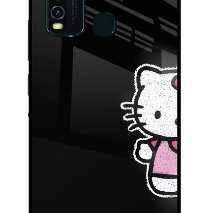 Kitty Charm Vivo Y30/Y50 Glass Case