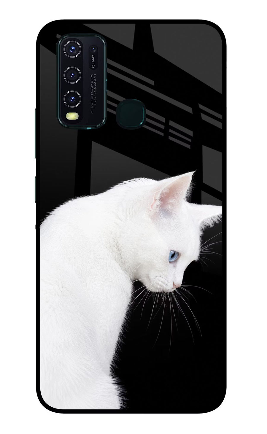 Snow Gaze Vivo Y30/Y50 Back Cover, Glass case