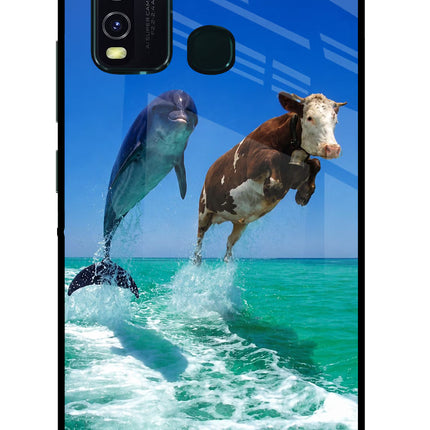 Dolphin vs Cow Vivo Y30/Y50 Glass Case