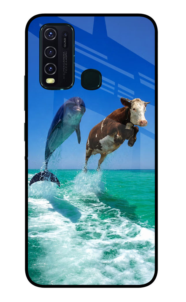 Dolphin vs Cow Vivo Y30/Y50 Glass Case