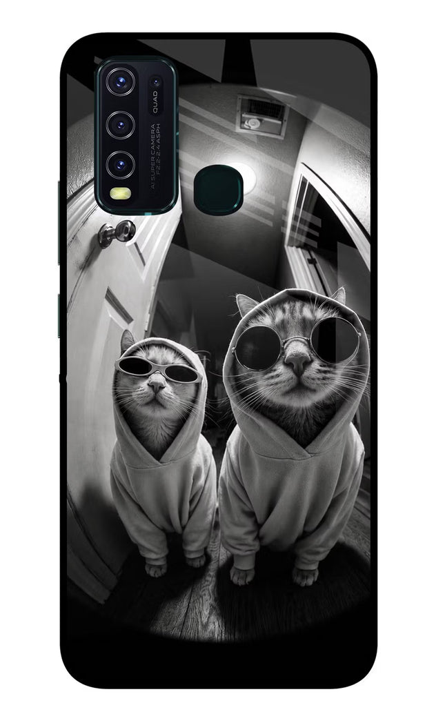 Hood Cats Vivo Y30/Y50 Glass Case