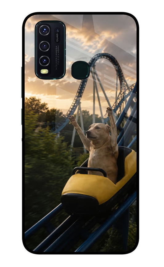 Rollercoaster Dog Vivo Y30/Y50 Glass Case
