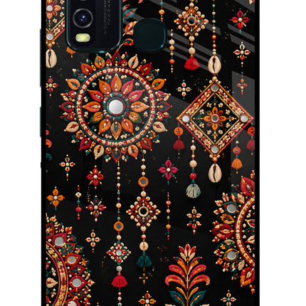 Boho Noir Vivo Y30/Y50 Glass Case