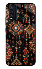 Boho Noir Vivo Y30/Y50 Glass Case