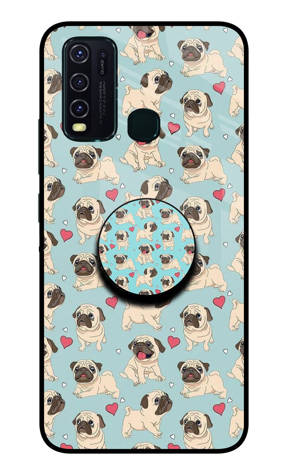 Pug Dog Vivo Y30/Y50 Pop Case by Casekaro
