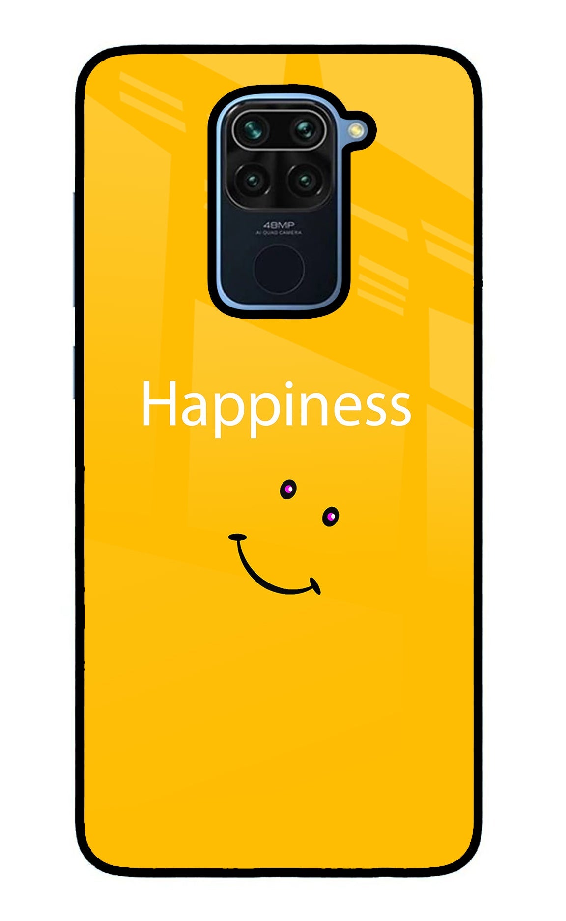 Happiness With Smiley Redmi Note 9 Back Cover