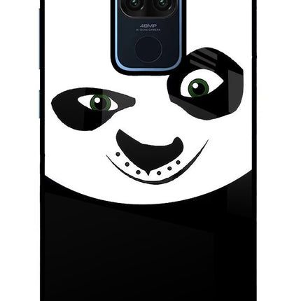 Panda Redmi Note 9 Glass Case Back Cover by Casekaro