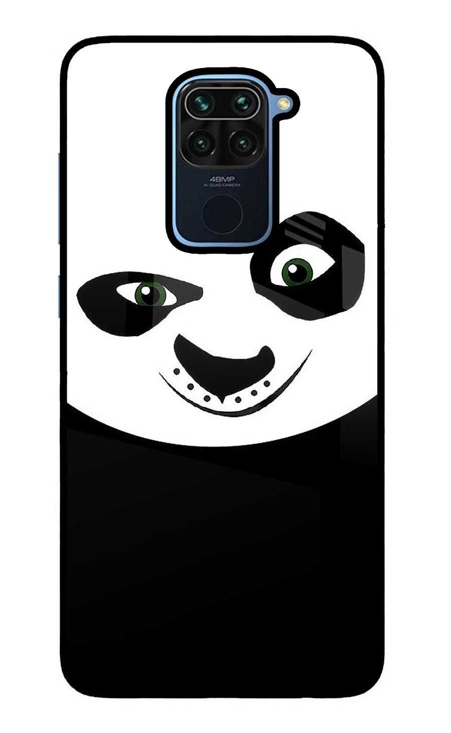 Panda Redmi Note 9 Back Cover, Glass case