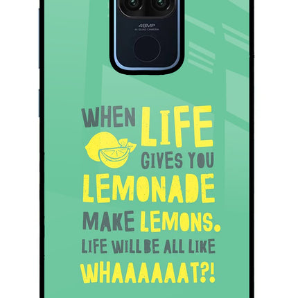 Quote Redmi Note 9 Glass Case Back Cover by Casekaro