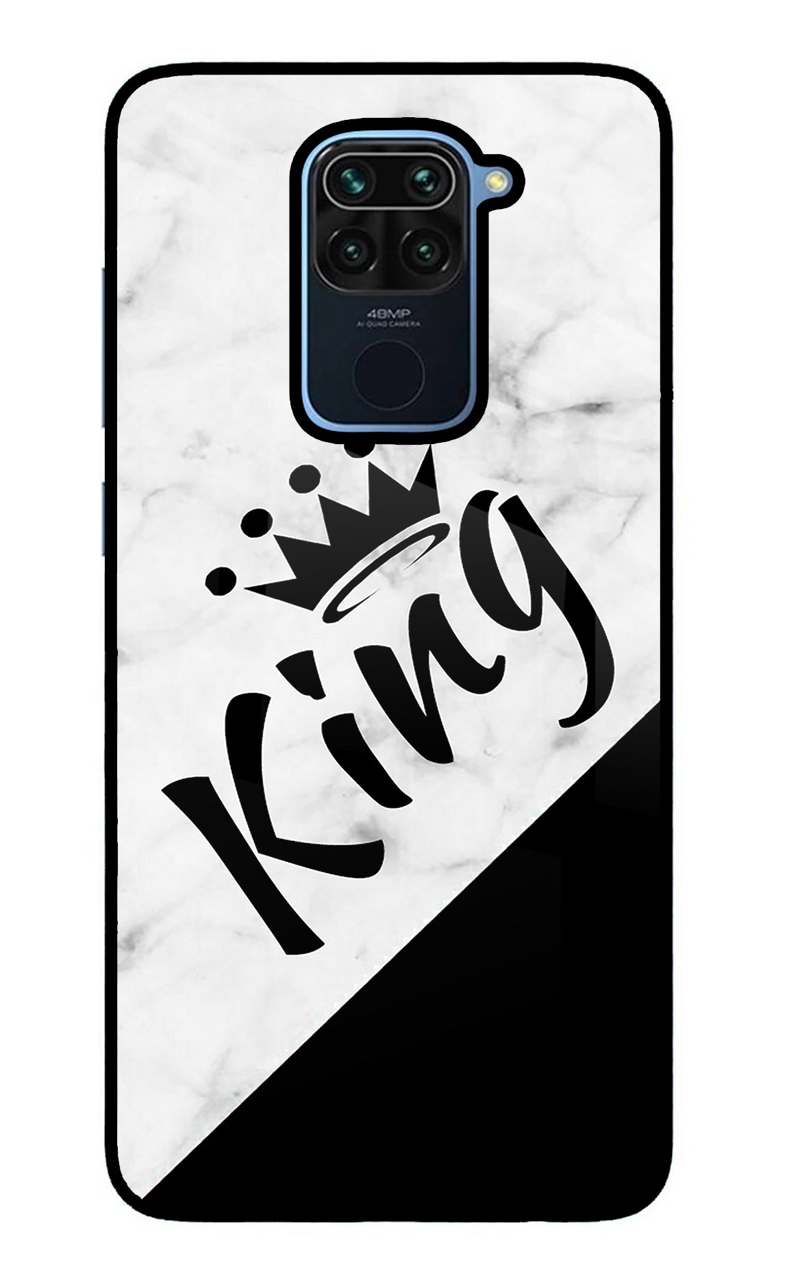 King Redmi Note 9 Glass Case