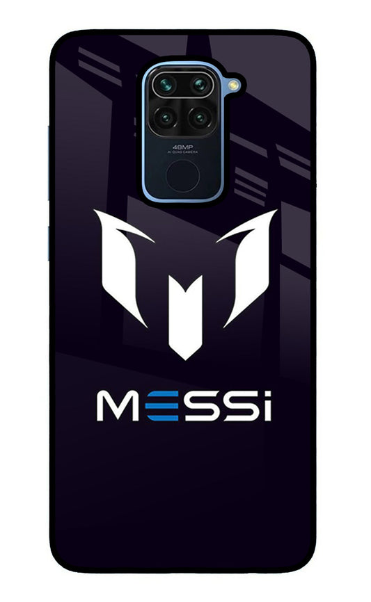 Messi Logo Redmi Note 9 Glass Case