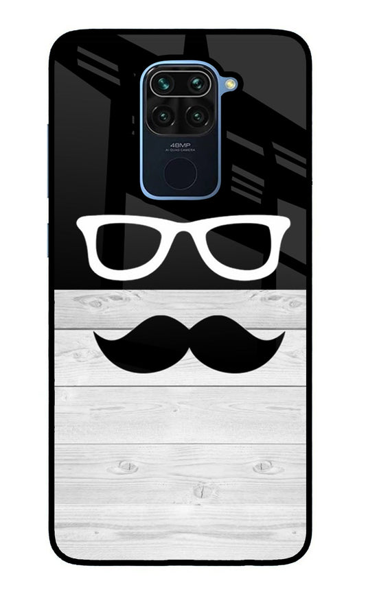 Mustache Redmi Note 9 Glass Case