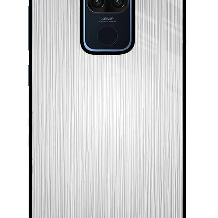 Wooden Grey Texture Redmi Note 9 Glass Case Back Cover by Casekaro