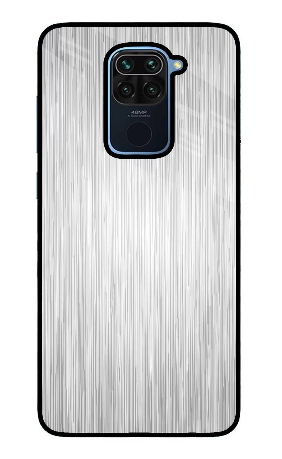 Wooden Grey Texture Redmi Note 9 Back Cover, Glass case