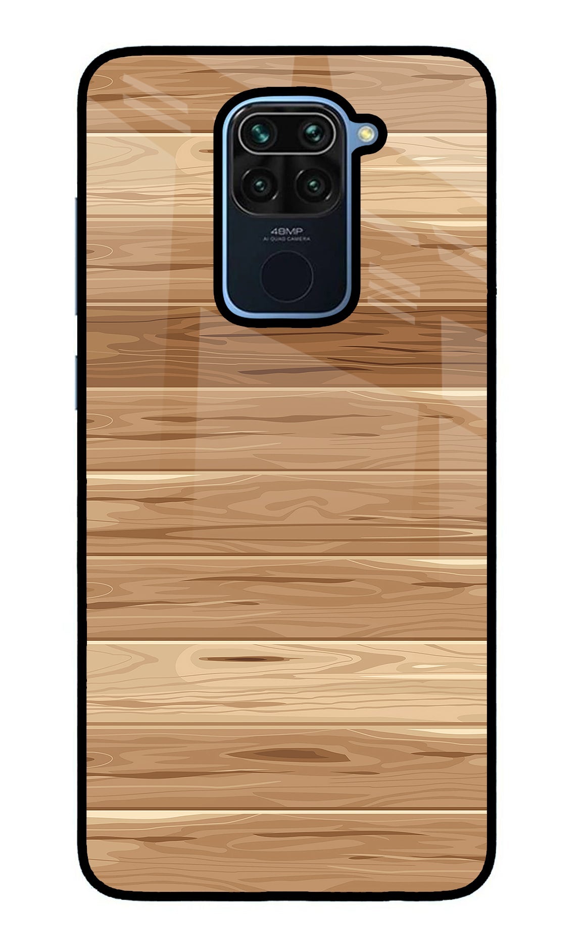 Wooden Vector Redmi Note 9 Back Cover