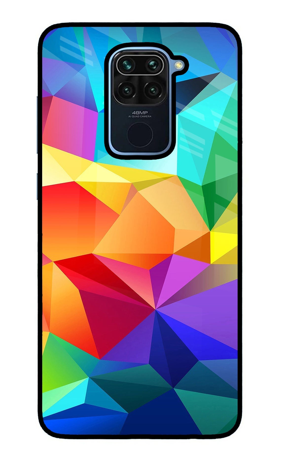 Abstract Pattern Redmi Note 9 Glass Case