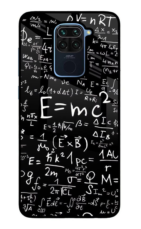 Physics Formula Redmi Note 9 Glass Case