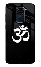 Om Redmi Note 9 Glass Case Back Cover by Casekaro