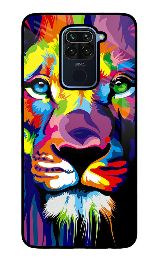 Lion Redmi Note 9 Glass Case