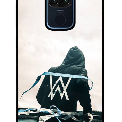 Alan Walker Redmi Note 9 Glass Case Back Cover by Casekaro