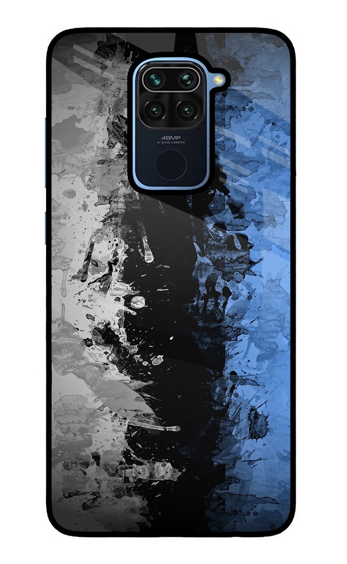 Artistic Design Redmi Note 9 Glass Case Back Cover by Casekaro