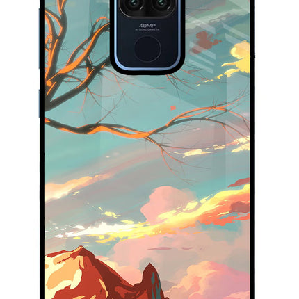 Scenery Redmi Note 9 Glass Case Back Cover by Casekaro