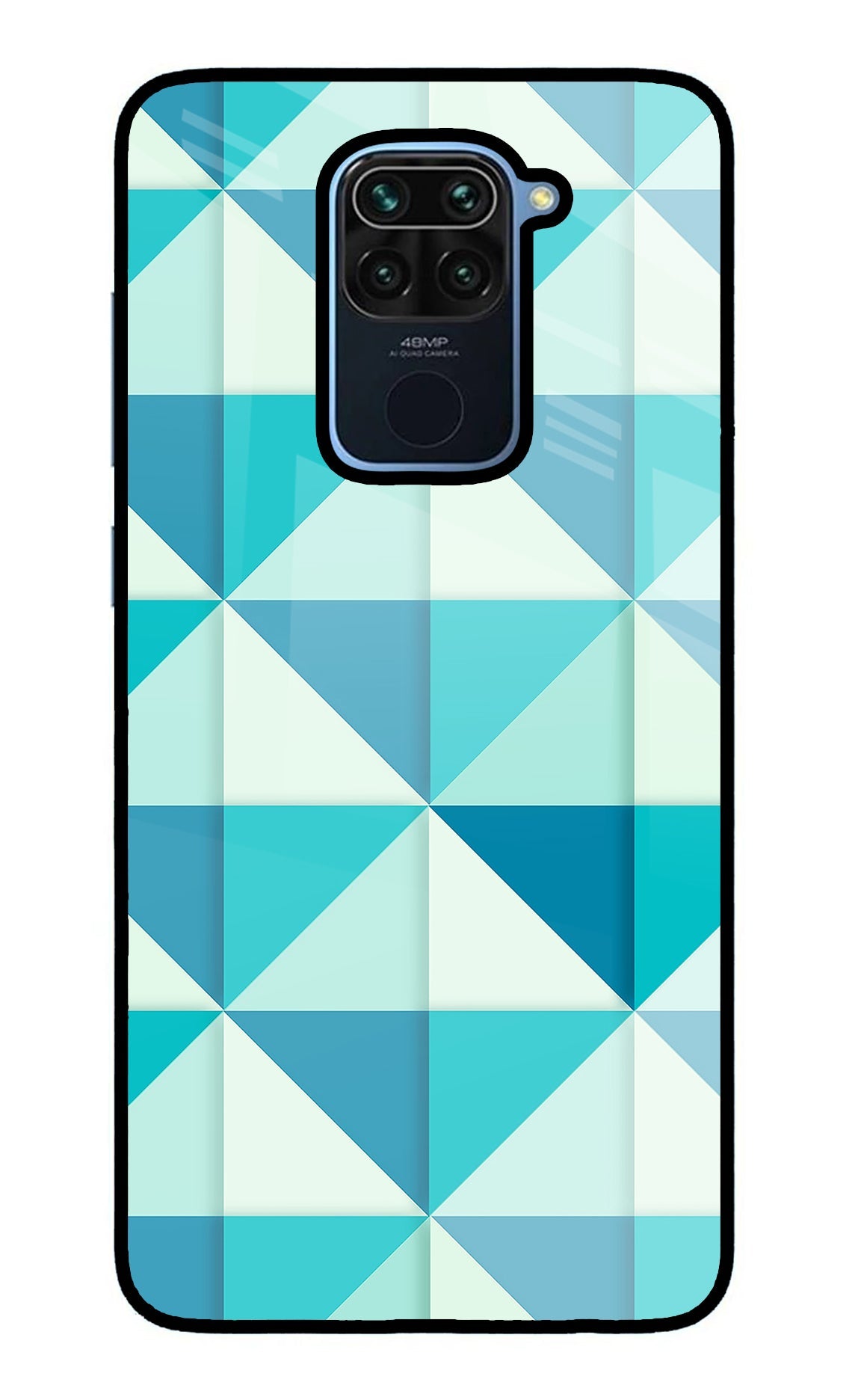 Abstract Redmi Note 9 Glass Case