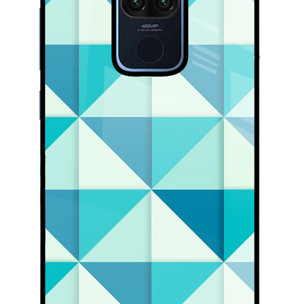 Abstract Redmi Note 9 Glass Case Back Cover by Casekaro