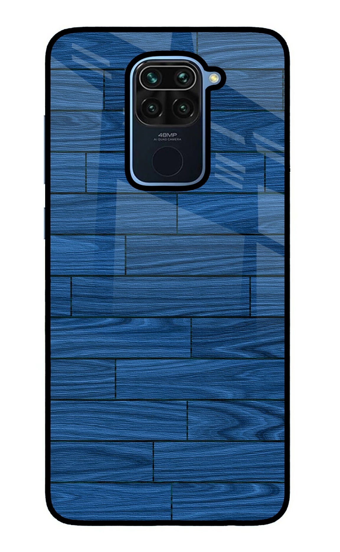 Wooden Texture Redmi Note 9 Glass Case