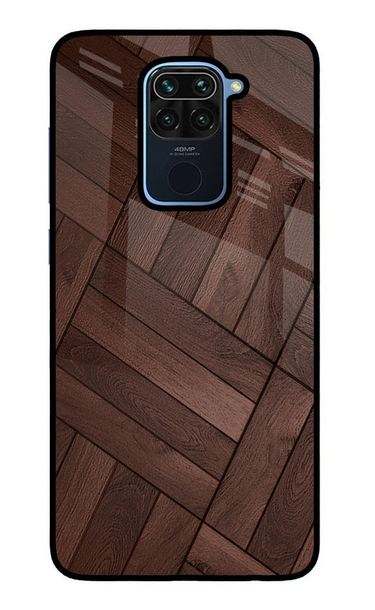 Wooden Texture Design Redmi Note 9 Glass Case