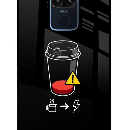 Coffee Redmi Note 9 Glass Case Back Cover by Casekaro
